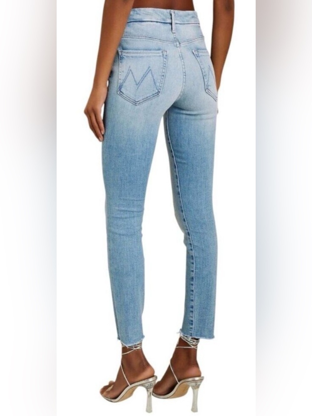 MOTHER Jeans High Waisted Looker Ankle Fray 30